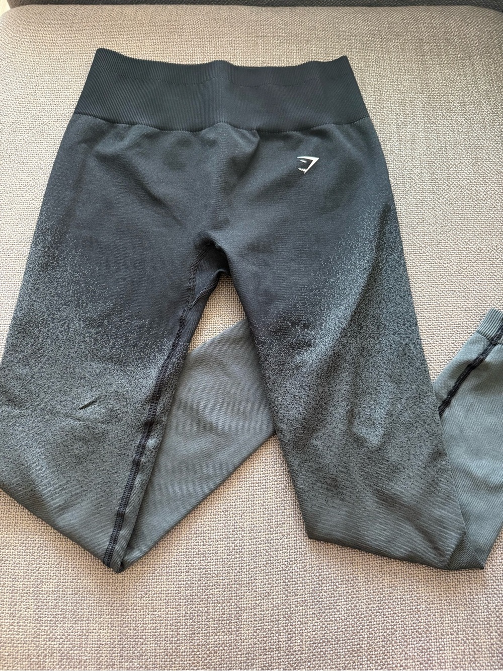 Gymshark Adapt Black Grey Ombre Fitness Athleisure Yoga Leggings Size M